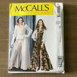 McCall's 6819 Costume Sewing Pattern Adult Size 14 - 22 uncut